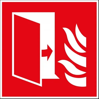Produktbild von Dreifke® Aufkleber I Brandschutzschild Brandschutztür, Folie, selbstklebend, ...
