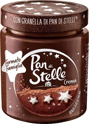 Produktbild von 6x Pan di Stelle Crema Spalmabile Haselnuss Streichfähige Creme Sahne 480g