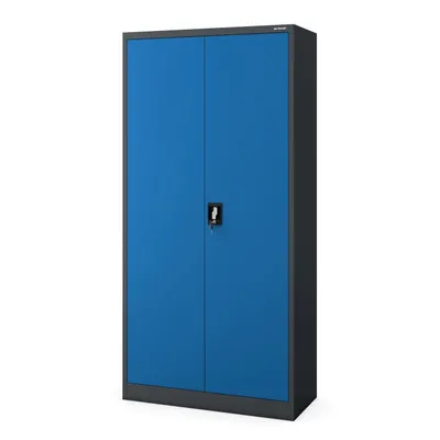 Immagine prodotto di Armadio per archiviazione Armadio per ufficio Armadio in acciaio blu antracite 185x90x40