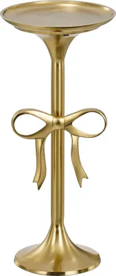 Zdjęcie produktu dla Stolik boczny Mica Decorations - H57 x Ø25 cm - Aluminium z recyklingu - Złoty
