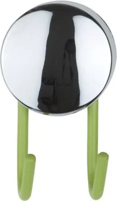 Produktbild von Galzone Handtuchhaken rund chrom/grün