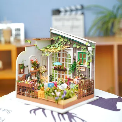 Obrázok produktu pre Stavebnica domčeka pre bábiky, nábytok DIY, miniatúrny domček