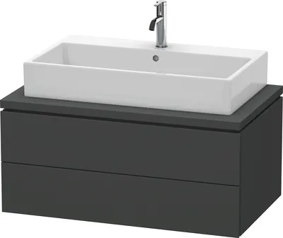 Produktbild von Konsolenunterschrank L-CUBE 400x920x547mm graphit matt graphit matt