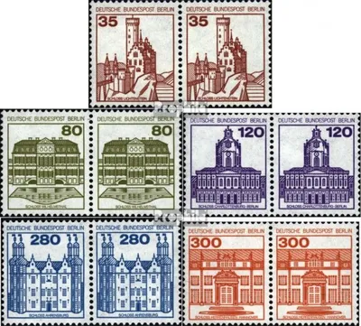 Produktbild von Briefmarken Berlin (West) 1982 Mi 673A wP-677A wP waagerechte Paare (kompl.Ausg.) postfrisch Burgen und Schlösser