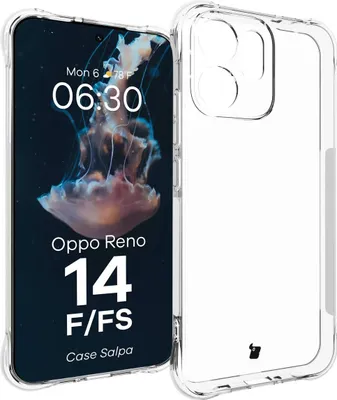 Produktbild von Flexible Handyhülle für Oppo Reno 14 F / 14 FS, Bizon Case Salpa, Transparent