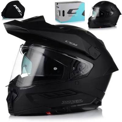 Produktbild von Motorradhelm, CGM 366, Enduro-Cross-Quad-Helm, Pinlock-Visier, Sonnenblende, Bluetooth-Interkom, ECE R 22.06 | 2XL (61 cm)