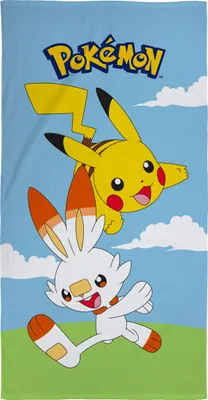 Produktbild von NINTENDO POKEMON PIKACHU Badetuch Handtuch Strandtuch Strandlaken 70x140 NEU