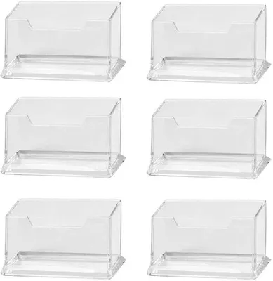 Produktbild von Klare Namensschilderhalter 6 Stück Acryl Schreibtisch