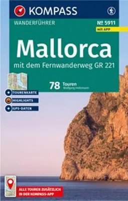 Produktbild von KOMPASS Wanderführer Mallorca, 78 Touren mit Extra-Tourenkarte