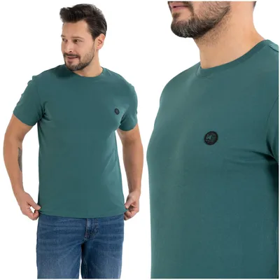 Produktbild von T-Shirt - Herren T-Shirt Größe XL - Baumwoll T-Shirt grün - T-Shirt grün - T-Shirt kurzarm