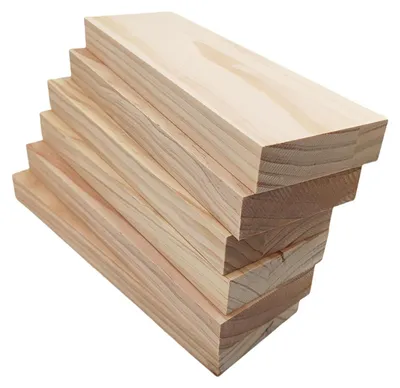 Produktbild von Set von 6 Unbehandelten Holzblöcken zum Basteln