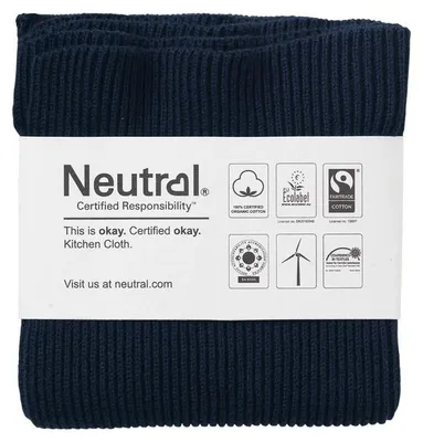 Image de Neutre - Torchon (lot de 2) LT4971 (taille unique) (marine)