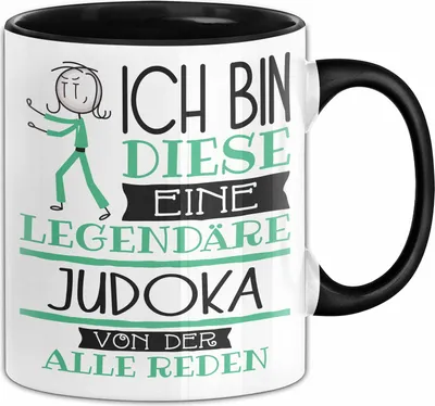 Produktbild von Judoka Tasse Geschenk Ich Bin Diese Eine Legendäre Judoka Von Der Alle Reden Geschenkidee Geburtstag Weihnachten (Schwarz)