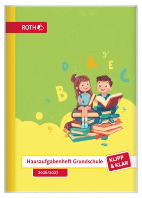 Image de ROTH 89537 ROTH Cahier de devoirs Klipp & Klar « ABC Kids », 2026/2027