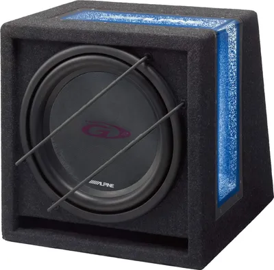 Produktbild von Alpine SBG-1244BR Aufbau-Subwoofer, passiv, 800 Watt, Frequenzgang 28 Hz - 1000 Hz, 1 x 4Ω, 89,8 dB Wirkungsgrad