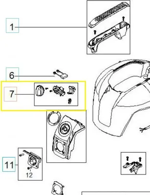 Image de Interrupteur de l'aspirateur Husqvarna 325L