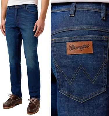 Obrázek produktu pro WRANGLER, pánské džíny, slim fit, TEXAS SLIM, W33 L34, modré, džíny, baggy jeans, buggy
