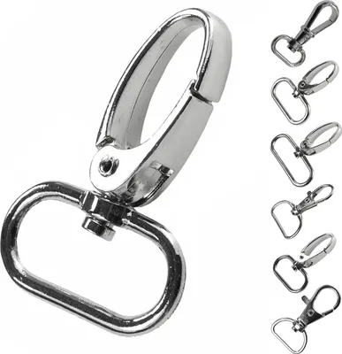 Produktbild von 1 Bolzen-Karabiner Karabinerhaken Größen Farbwahl - Gurtband Hundeleinen