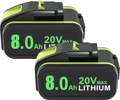 Image de Batterie, capacité de 8 000 mAh, compatible avec plusieurs modèles, 2 batteries