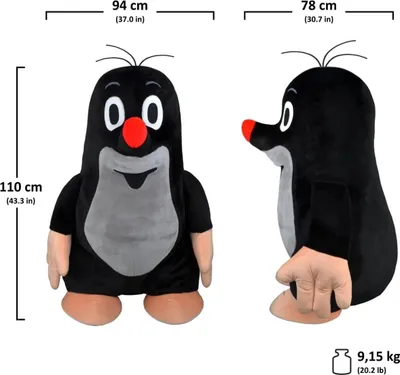 Produktbild von Maxi Plüschfigur Der kleine Maulwurf, 110 cm Klassisches Design