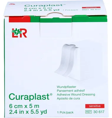 Produktbild von Curaplast Sensitiv Wundschnellverband 6 cm x 5 m, 1 St. Pflaster