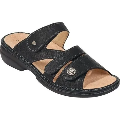 Produktbild von Finn Comfort, Ventura-Soft, Damen, Pantolette, Schwarz, Leder, NEU - Damenschuhe Pantolette / Zehentrenner, Schwarz, leder (nubuk)