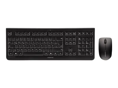 Produktbild von CHERRY DW 3000, Volle Größe (100%), Kabellos, RF Wireless, AZERTY, Schwarz, Maus enthalten