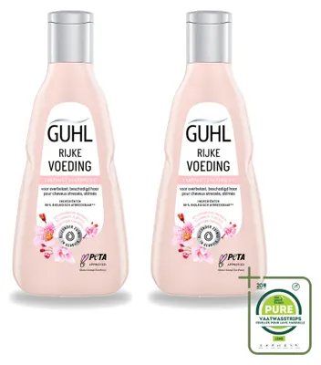 Obrázek produktu pro 2 x Šampon Guhl Rijke Voeding pro suché vlasy - 250 ml - Velké balení - 2 kusy