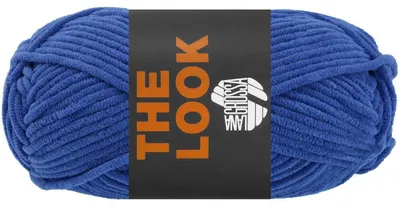 Produktbild von Lana Grossa THE LOOK 100 g samtig weiches und stabiles Chenillegarn 120 m Farbe 017 - Blau