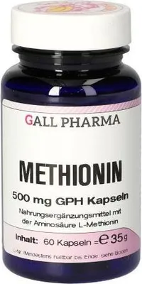 Produktbild von GALL PHARMA Methionin 500 mg GPH Kapseln, 60 St. Kapseln