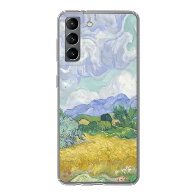 Produktbild von MuchoWow® Handyhülle Schutzhülle Hülle für Samsung Galaxy S21 Weizenfeld mit Zypressen - Vincent van Gogh Silikon Softcase Handy Hülle - Softcase