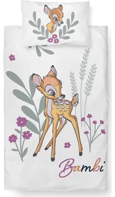 Obrázek produktu pro Dětský povlak na peřinu Disney Bambi in Bloom, 100 x 135 cm