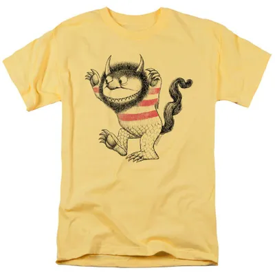 Productafbeelding van "Where the Wild Things Are" - T-shirt voor heren/dames, uni model, TV38793 (XXL) (bananengeel)