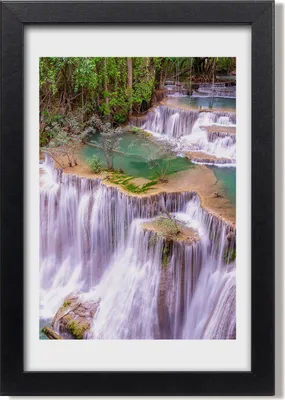 Produktbild von Bild 20x30 MDF-Rahmen, Wandkunst Wasserfall