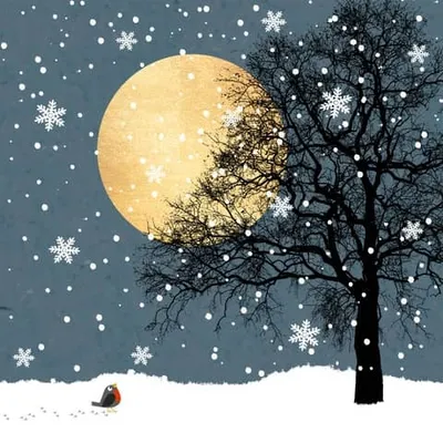 Produktbild von 20 Servietten Moonlight Night - Baum im Mondschein 33x33cm
