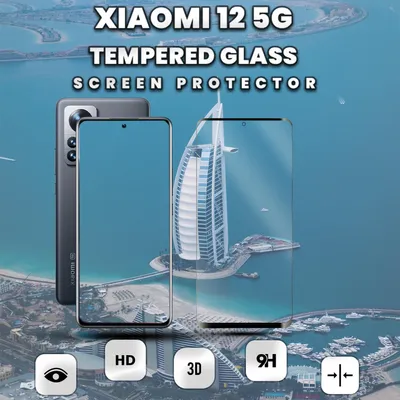 Obrázek produktu pro 1-balení Xiaomi 12 5G Ochranné sklo na displej - Tvrzené sklo 9H - Super kvalita 3D
