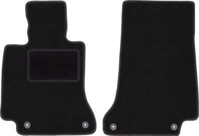 Immagine prodotto di Wielganizator tappetini auto velours anteriori adatto per Mercedes C W205 (2015-, cabrio, coupé) neri, set 2 pz, con fissaggi