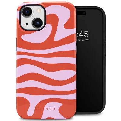 Produktbild von Selencia Vivid Back Cover iPhone 14 - Dream Swirl Pink