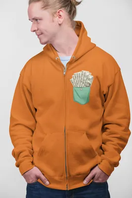 Produktbild von D&B Uni Hoodie ZIPPO00010 Dollar Orange-Größe M