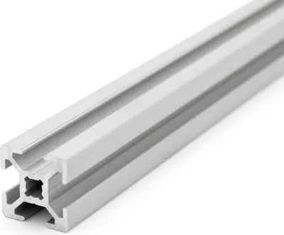 Produktbild von Länge 800mm - Aluminiumprofil 20x20L B-Typ Nut 6 (leicht), silber eloxiert. Aluminium Profil 20x20 Alu Profil 20 x 20 Montage- Systemprofil