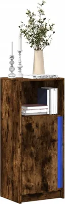 Produktbild von vidaXL LED-Sideboard Räuchereiche 42,5x34x100 cm Holzwerkstoff
