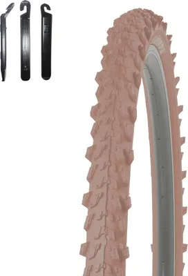 Produktbild von Angebot-Set / 1 x Kenda K-829 26" MTB Fahrradreifen Fahrradmantel in Braun 50-559 (26 x 1.95) inkl. 3 Reifenheber
