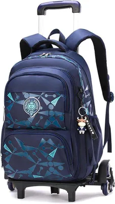Produktbild von Kinderrucksack mit Trolley und Rädern für Schule und Reisen