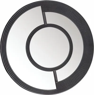Immagine prodotto di Specchio da parete rotondo Speigel Decorativo Design Moderno Soggiorno Nero
