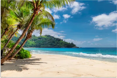 Produktbild von MuchoWow® Poster Strand - Meer - Insel - Urlaub 90x60 cm - Schlafzimmer