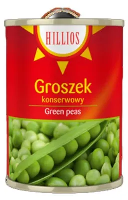 Zdjęcie produktu dla Groszek konserwowy 2650 ml Hillios