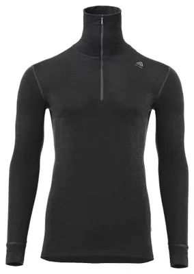 Produktbild von WarmWool Polo Men schwarz XL - jet black