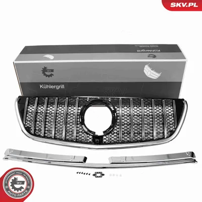 Obrázek produktu pro ESEN SKV 66SKV614 Mřížka chladiče, přední mřížka, vhodná pro MERCEDES-BENZ třídy V (W447), stříbrná