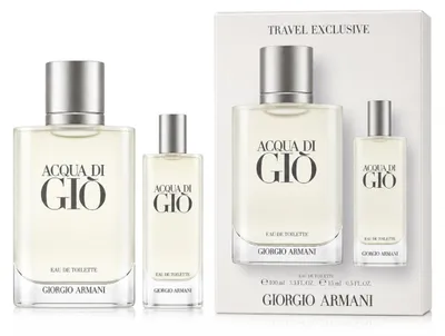 Immagine prodotto di Set regalo Armani Acqua di Gio Pour Homme: Eau de Toilette spray 100 ml / Ricarica Eau de Toilette 15 ml