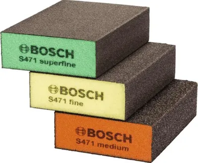 Produktbild von Bosch Schleifschwämme 100x68x25mm Schleifklotz Schleifschwamm gerade Kante